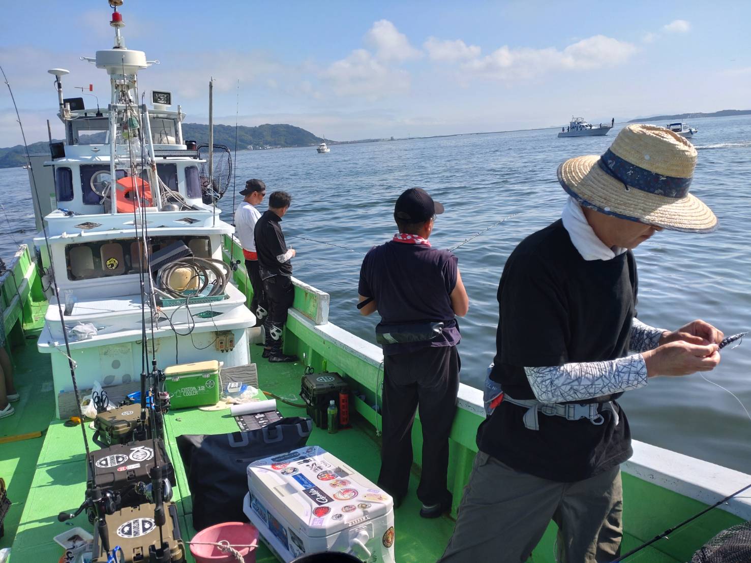 太刀魚釣り大会の風景2